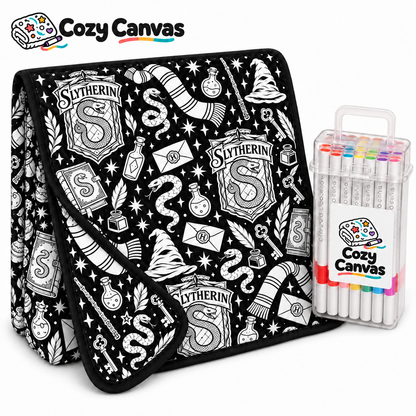 CozyCanvas™ Coloring Blanket – Wizard Edition